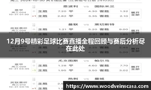 12月9号精彩足球比赛直播全程回顾与赛后分析尽在此处