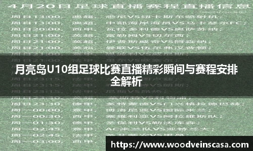 月亮岛U10组足球比赛直播精彩瞬间与赛程安排全解析